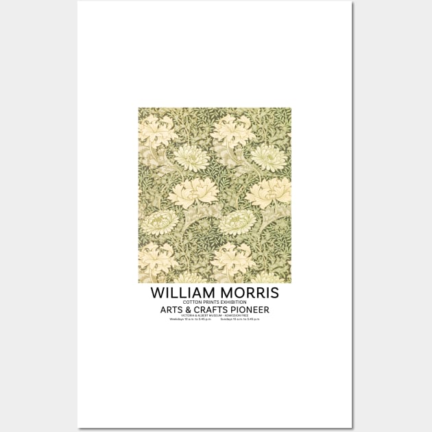 William Morris Textile Design, Exhibition Wall Art, Art Pattern Wall Art by VanillaArt